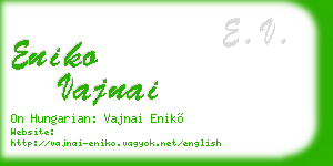 eniko vajnai business card